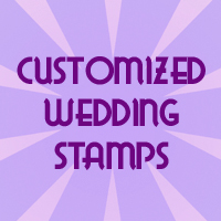 Customized Monogram Wedding Postage Stamps